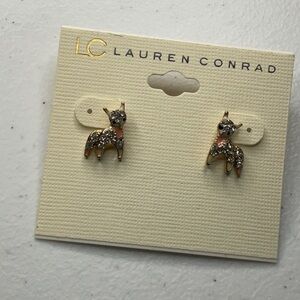 🎉 SALE LC Lauren Conrad Gold Toned Deer Stud Earrings